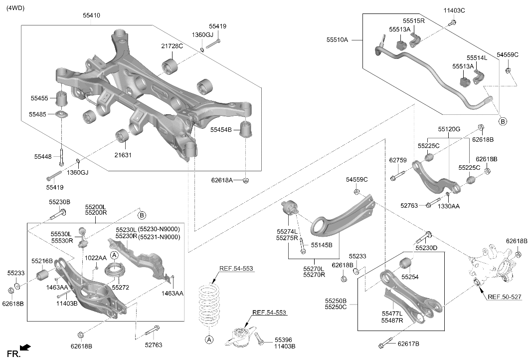 55262-P0000 Hyundai PLATE(B)