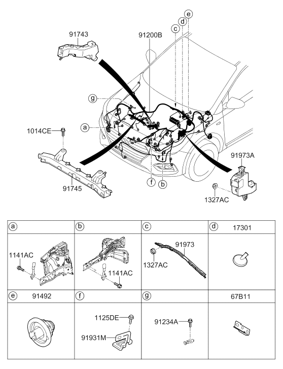 91931-1W100 Hyundai Bracket-Engine