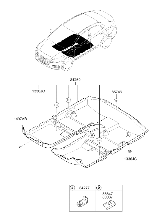 14972-30020 Hyundai FASTENER-Magic Tape