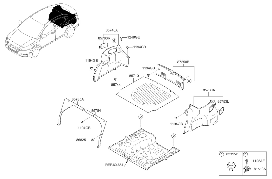 Hyundai 85710-J0100-TRY Luggage Covering Mat Assembly 85710-J0100-TRY Hyundai Luggage Covering Mat Assembly