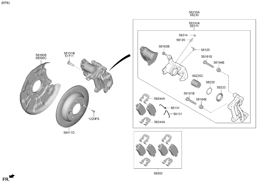 Hyundai 51735-J9000 Bolt-CALIPER MTG 51735-J9000 Hyundai Bolt-CALIPER MTG