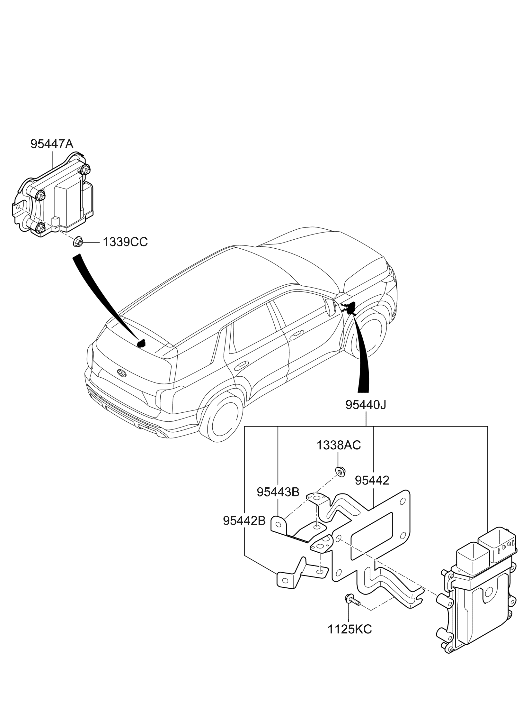95440-4GMK0 Hyundai T/M Control Unit