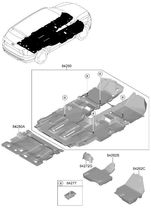 Hyundai 84270-F2100-WDN Car Mat Hook 84270-F2100-WDN Hyundai Car Mat Hook