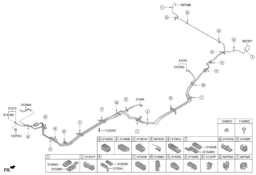 58753-A9050 Hyundai Clip