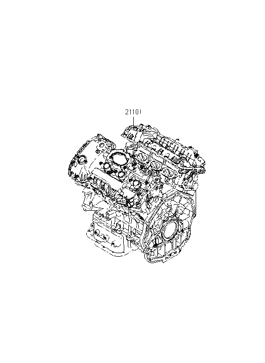 167G1-3LA0C Hyundai Sub Engine Assembly