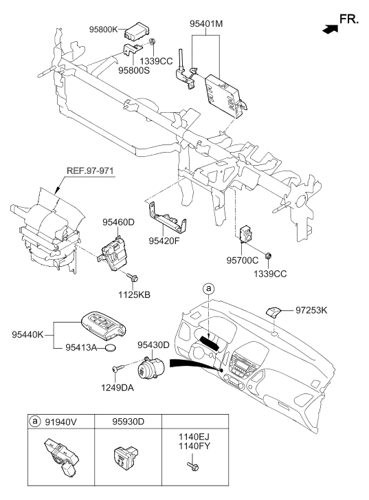 Hyundai 95930-2S150-RJ5 Tell-Tail Lamp Assembly 95930-2S150-RJ5 Hyundai Tell-Tail Lamp Assembly