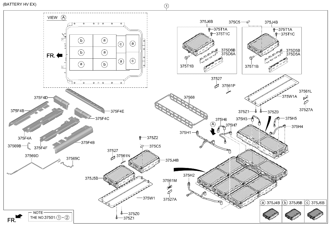 375H1-K4020 Hyundai Hose Assembly-Battery Pack Outlet