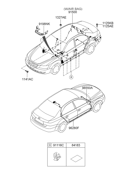 Hyundai 91351-0A170 Wiring Assembly Floor 91351-0A170 Hyundai Wiring Assembly Floor