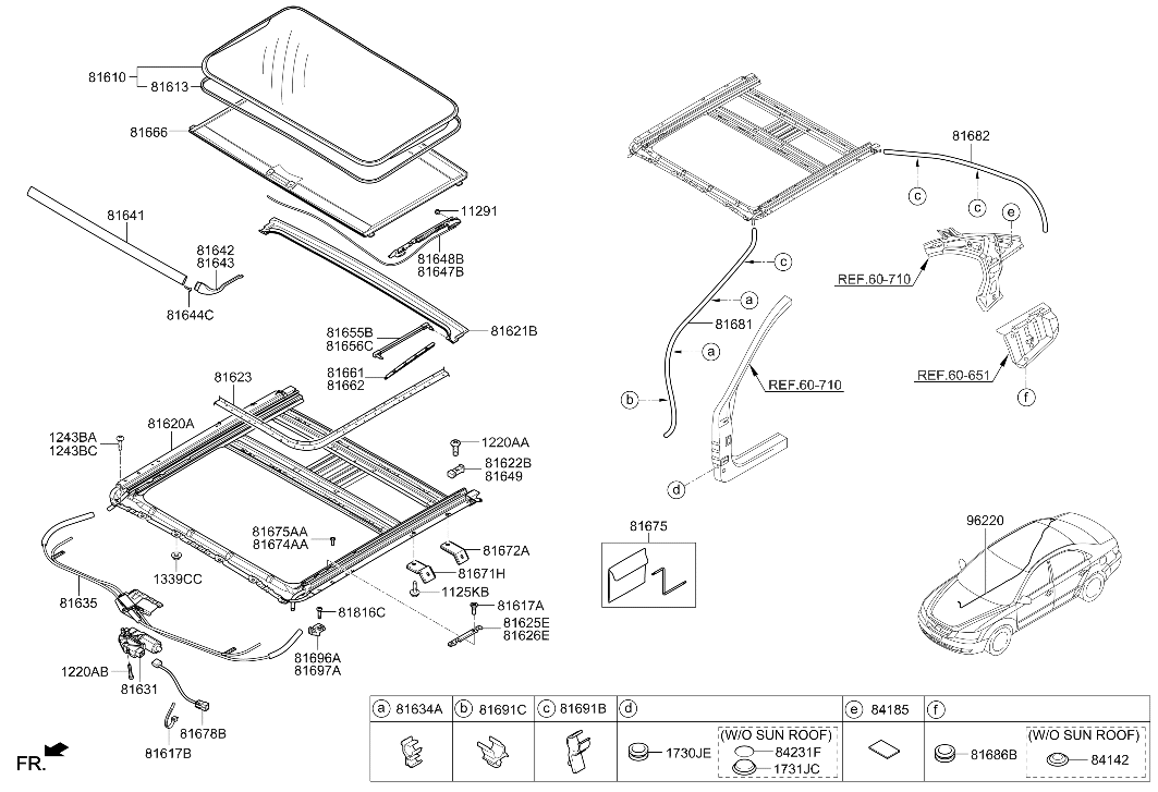 81691-3K010 Hyundai Clip-Sunroof Drain Hose