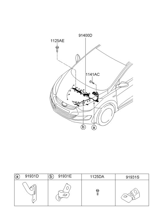 Hyundai 91430-3Y112 Wiring Assembly Control 91430-3Y112 Hyundai Wiring Assembly Control