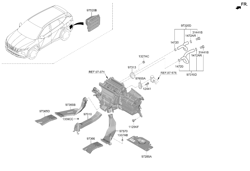 97311-N9300 Hyundai Water Inlet Hose Assembly