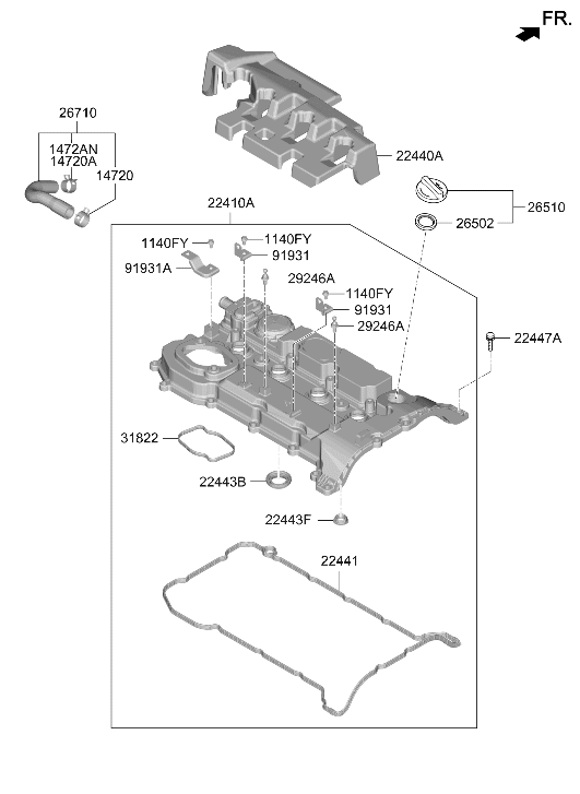 91931-F6110 Hyundai Bracket-Relay Box MTG