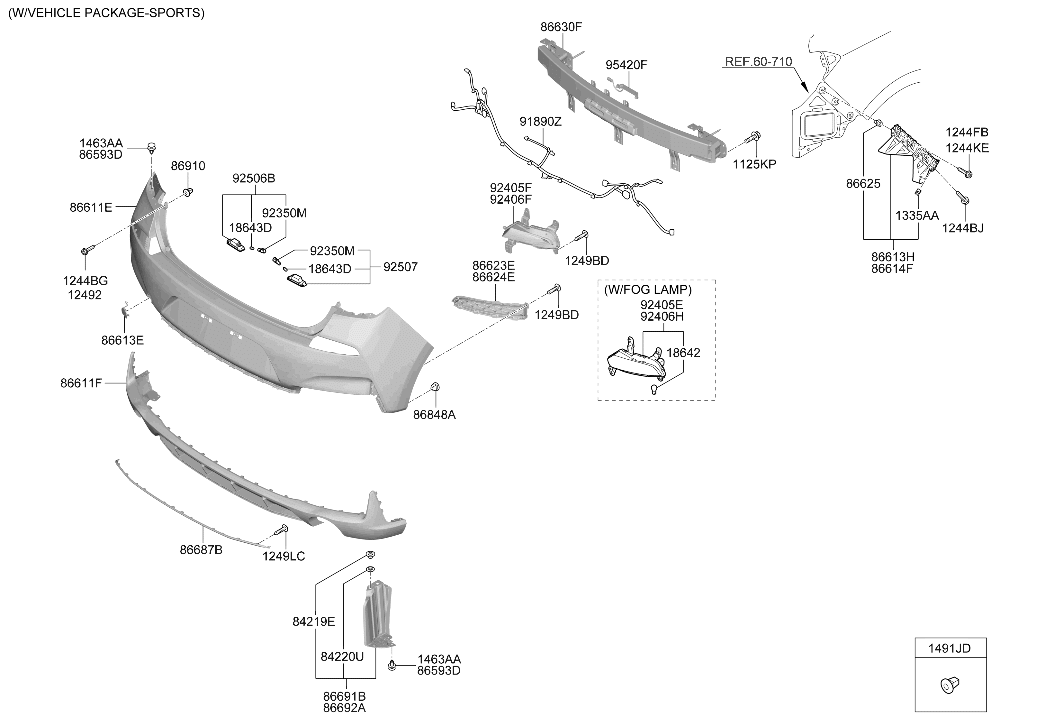 Hyundai 91890-G3091 Wiring Harness-Bws Ext 91890-G3091 Hyundai Wiring Harness-Bws Ext