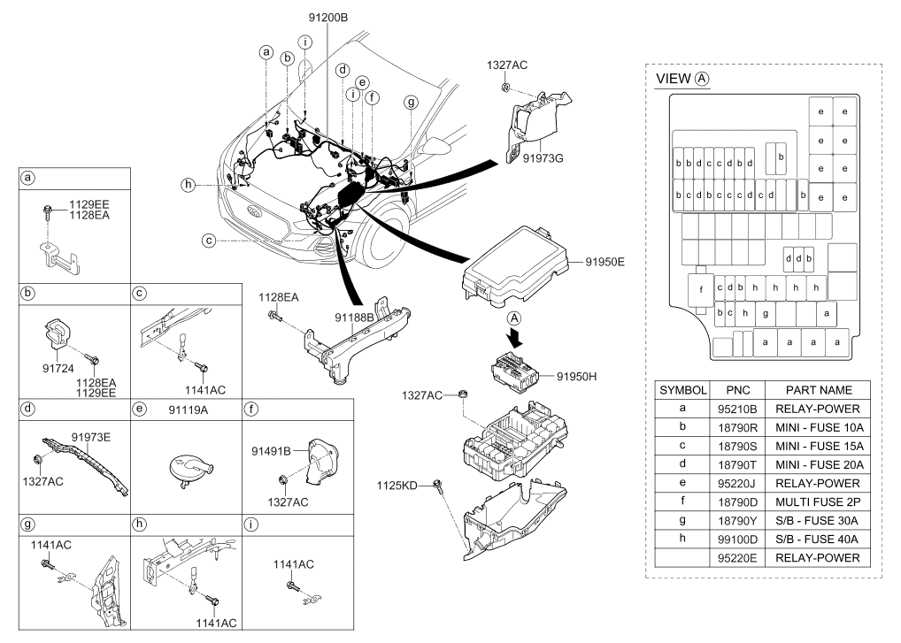 91971-G3050 Hyundai Protector Wiring