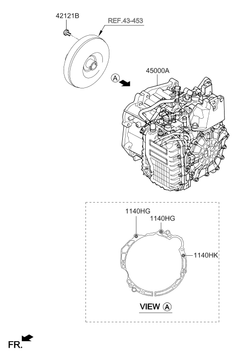 Hyundai 45000-2F700 ATA & Torque Converter Assembly 45000-2F700 Hyundai ATA & Torque Converter Assembly