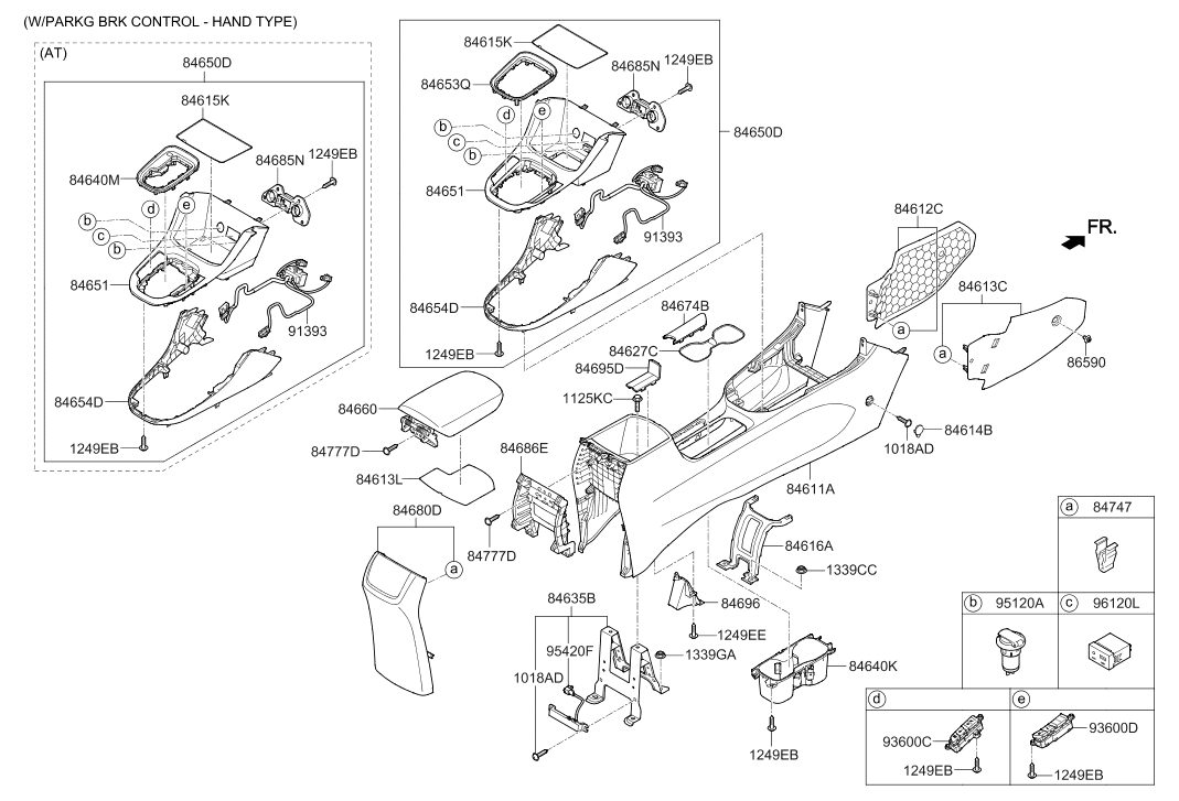 Hyundai 84652-G3000-TRY Bezel-Shift Lever 84652-G3000-TRY Hyundai Bezel-Shift Lever