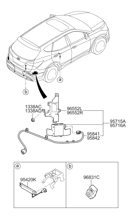 Hyundai 95812-4Z500 Bracket-Mounting,LH 95812-4Z500 Hyundai Bracket-Mounting,LH