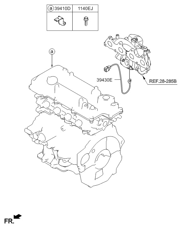Hyundai 39410-2B080 Bracket-Ext-Wire-RCV 39410-2B080 Hyundai Bracket-Ext-Wire-RCV