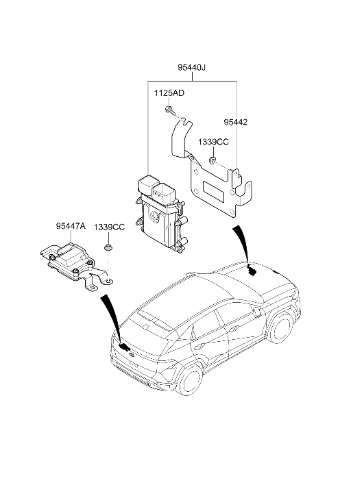 95440-4GML0 Hyundai T/M Control Unit