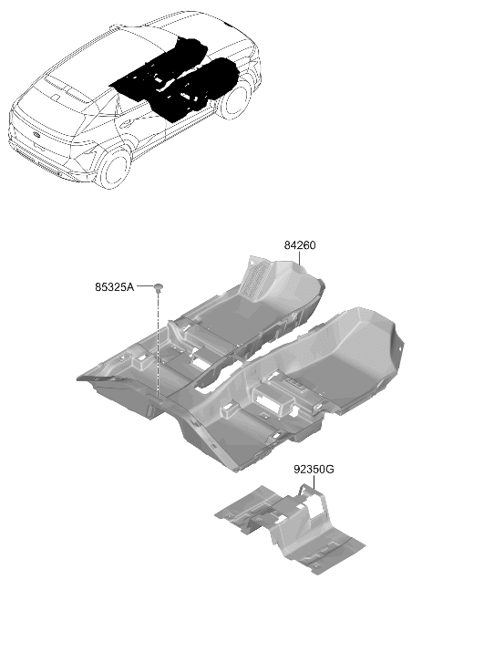 84286-BE000 Hyundai PAD-FRONT,LH