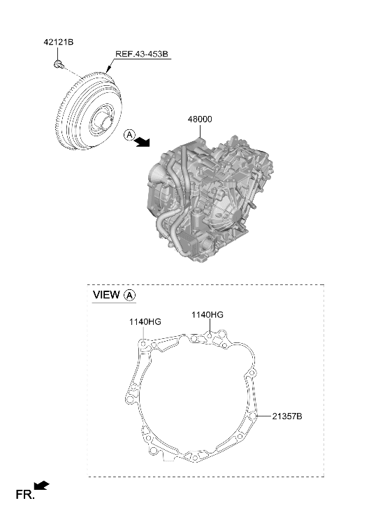 48000-2H309 Hyundai TRANSAXLE ASSY-CVT