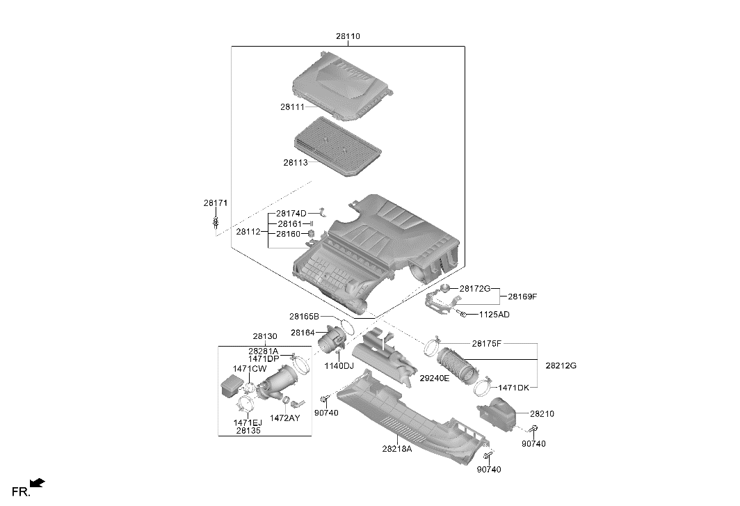 Hyundai 14731-68007-C PIPE-WATER INLET 14731-68007-C Hyundai PIPE-WATER INLET