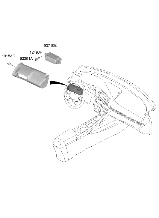 Hyundai 93701-BY100-TVN Side Crash Pad Switch Assembly 93701-BY100-TVN Hyundai Side Crash Pad Switch Assembly