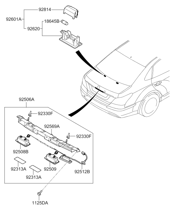 92540-3N010 Hyundai Housing & Wiring Assembly
