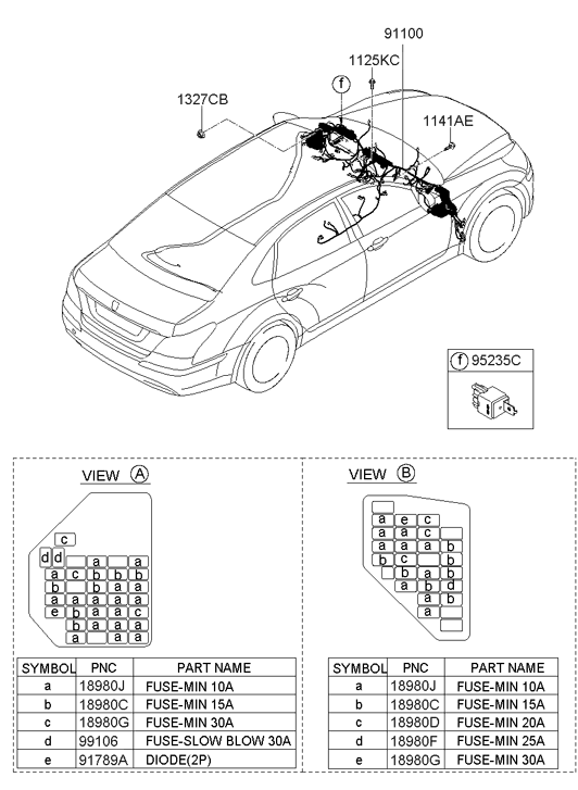 Hyundai 91110-3N012 Wiring Assembly Main 91110-3N012 Hyundai Wiring Assembly Main