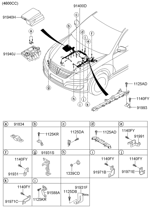 Hyundai 91990-3M600 Wiring Mounting Bracket 91990-3M600 Hyundai Wiring Mounting Bracket