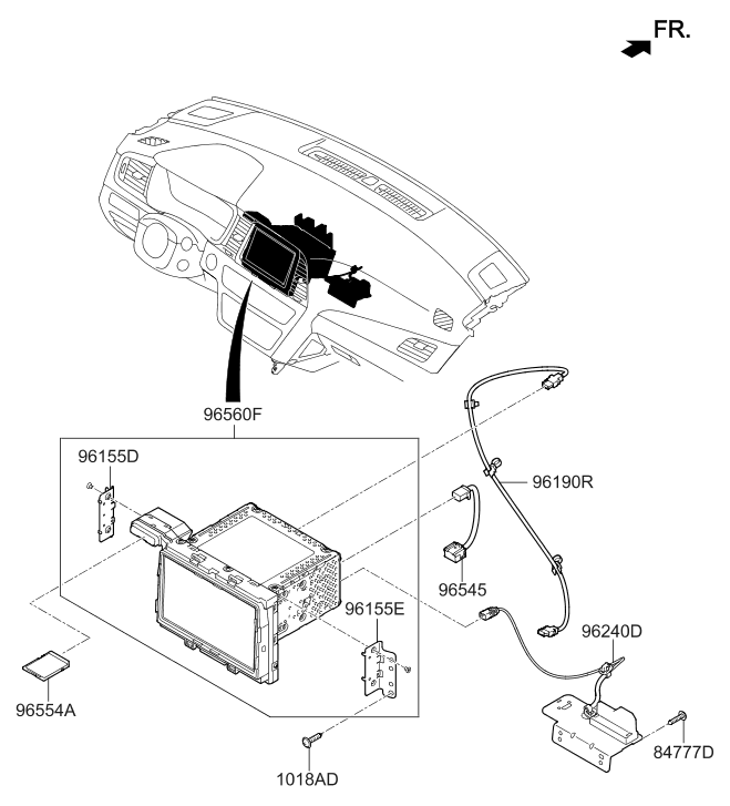 96554-C2UU0 Hyundai Map Navigation External Memory