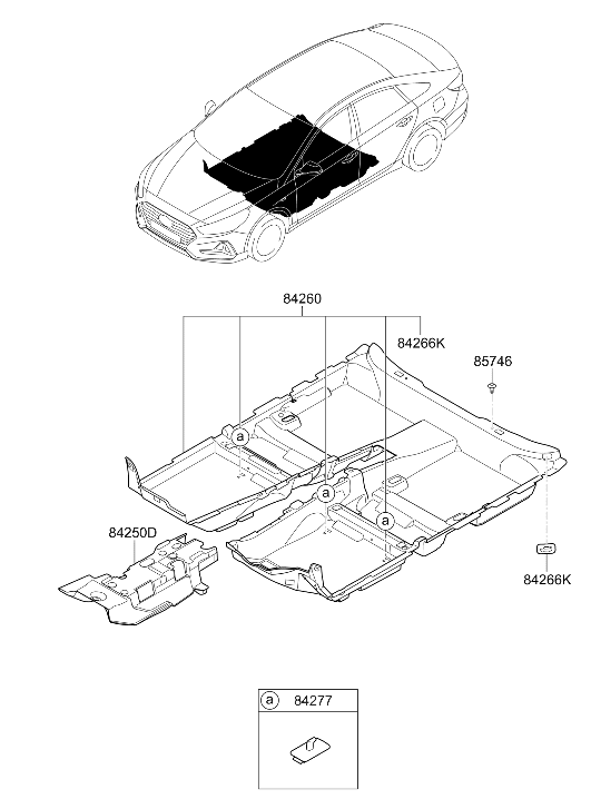 84260-C2500-TRY Hyundai Carpet Assembly Floor