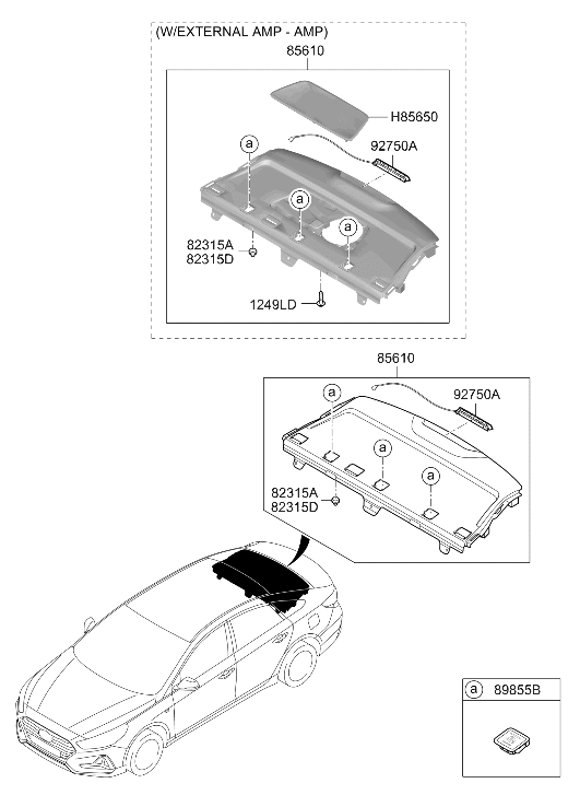 85650-C2000-TRY Hyundai GRILLE ASSY-WOOFER
