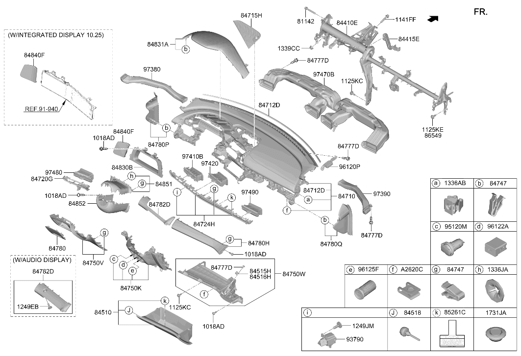 Hyundai 84730-AA100-NNB PANEL ASSY-LOWER CRASH PAD 84730-AA100-NNB Hyundai PANEL ASSY-LOWER CRASH PAD