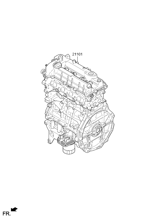 Hyundai 1B081-03U01 Sub Engine Assembly 1B081-03U01 Hyundai Sub Engine Assembly