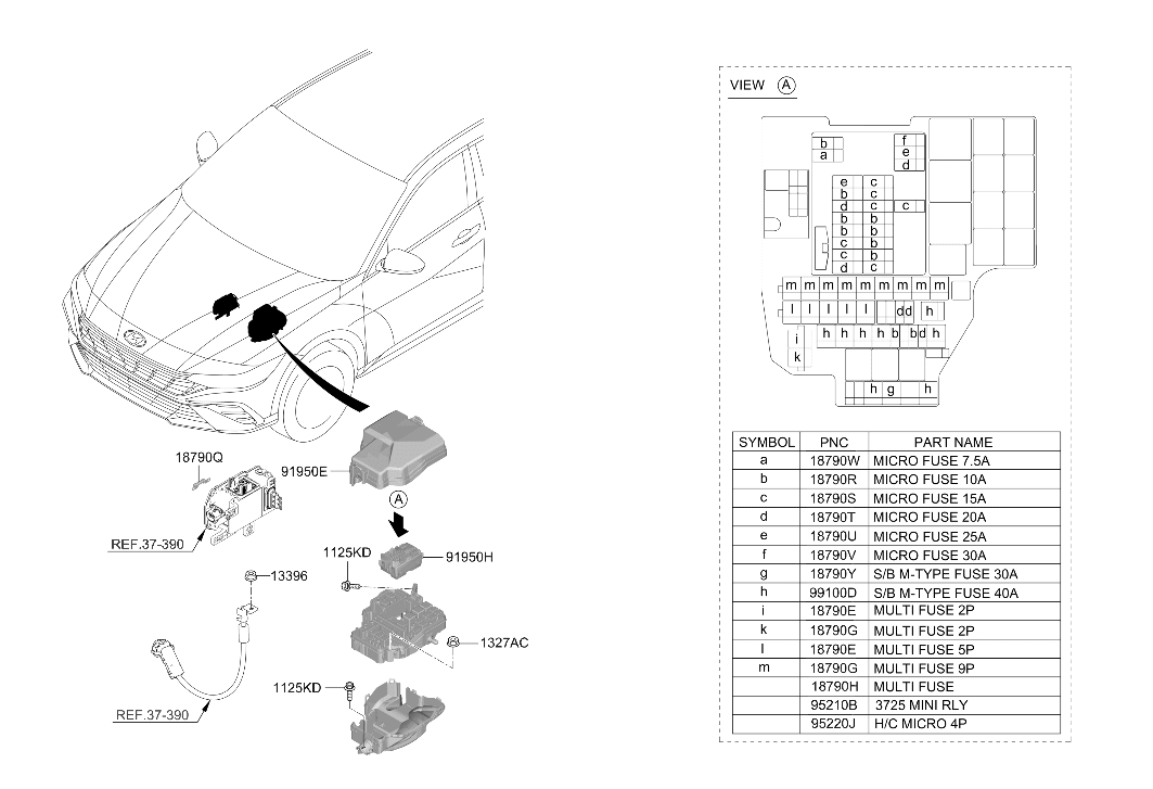 Hyundai 91956-BY221 UPR COVER-ENG ROOM BOX 91956-BY221 Hyundai UPR COVER-ENG ROOM BOX