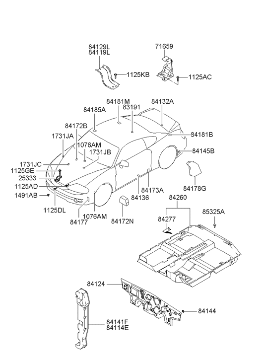Hyundai 84177-29010 Pad-Antinoise 84177-29010 Hyundai Pad-Antinoise
