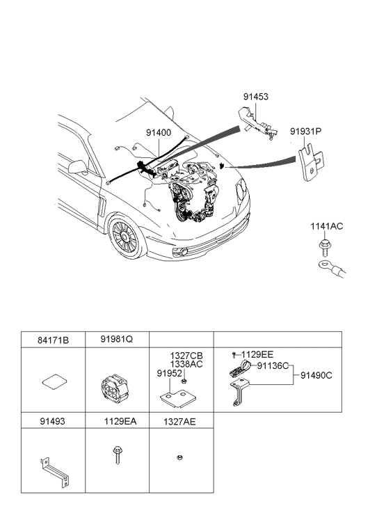 91960-2E030 Hyundai Clip-Wiring