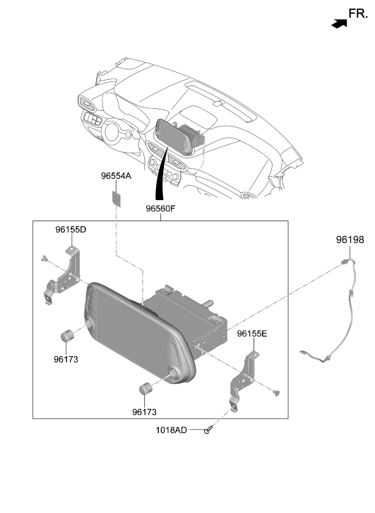 96554-S2001 Hyundai Map Navigation External Memory