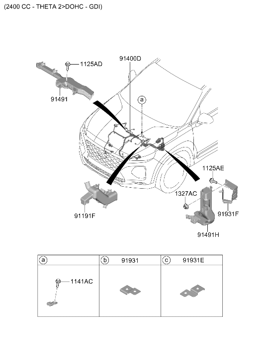 Hyundai 91410-S2010 Wiring Assembly Control 91410-S2010 Hyundai Wiring Assembly Control