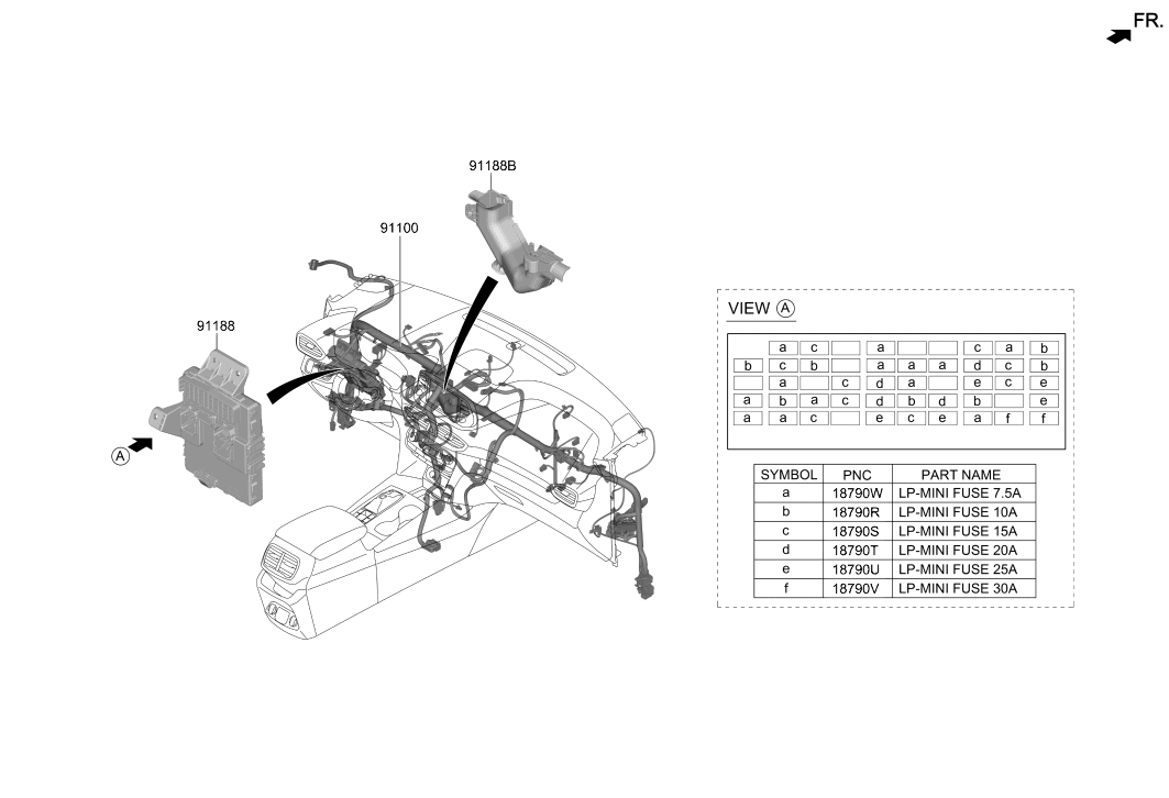 Hyundai 91100-S2660 Wiring Assembly Main 91100-S2660 Hyundai Wiring Assembly Main
