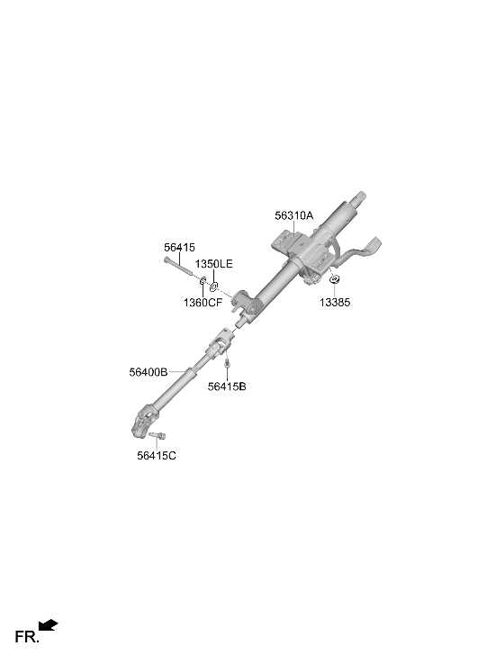 Hyundai 56400-IB500 JOINT ASSY-STRG 56400-IB500 Hyundai JOINT ASSY-STRG