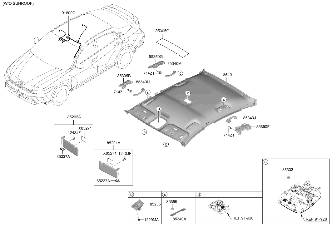 Hyundai 91810-IB300 Roof Wiring Harness 91810-IB300 Hyundai Roof Wiring Harness
