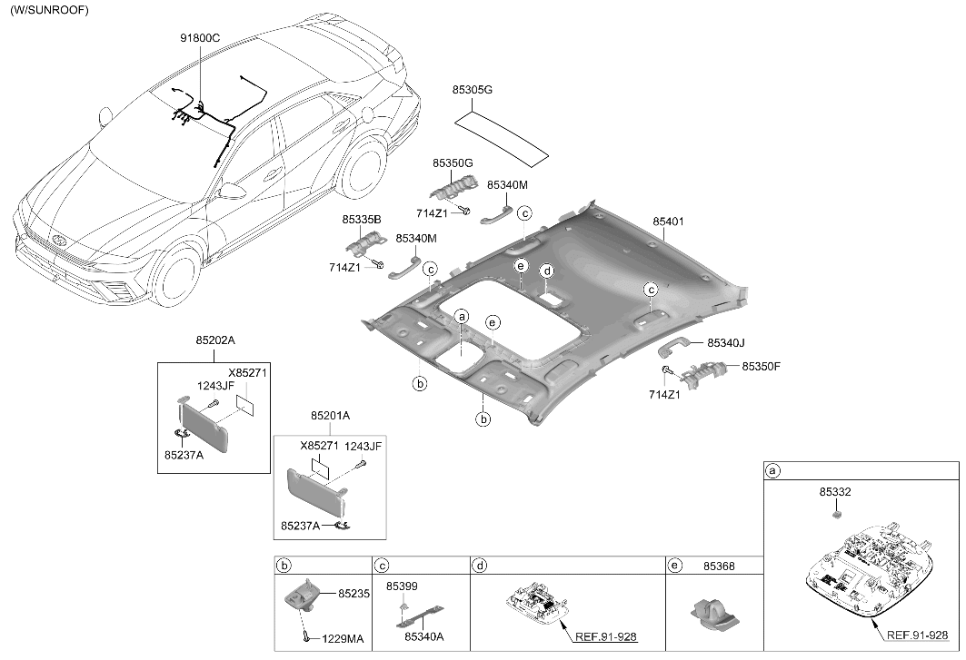 Hyundai 91810-IB280 Roof Wiring Assembly 91810-IB280 Hyundai Roof Wiring Assembly