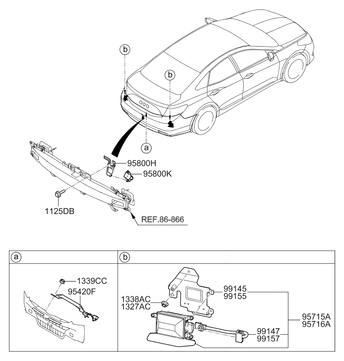Hyundai 95824-3V1AS Wiring-EXTENTION,RH 95824-3V1AS Hyundai Wiring-EXTENTION,RH