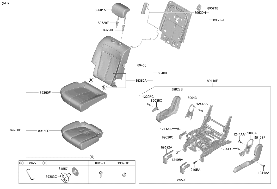 Hyundai 80640-GI000 SAB MODULE ASSY-RR,RH 80640-GI000 Hyundai SAB MODULE ASSY-RR,RH