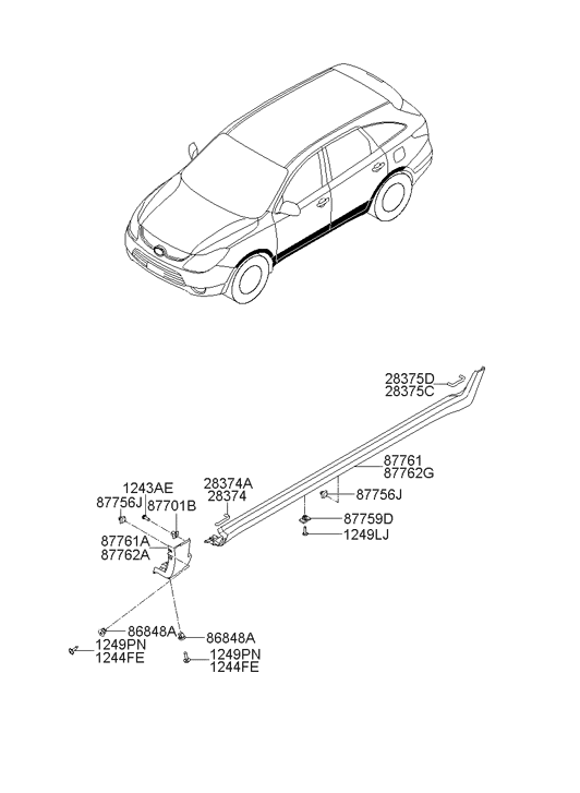 87765-3J000 Hyundai Pad