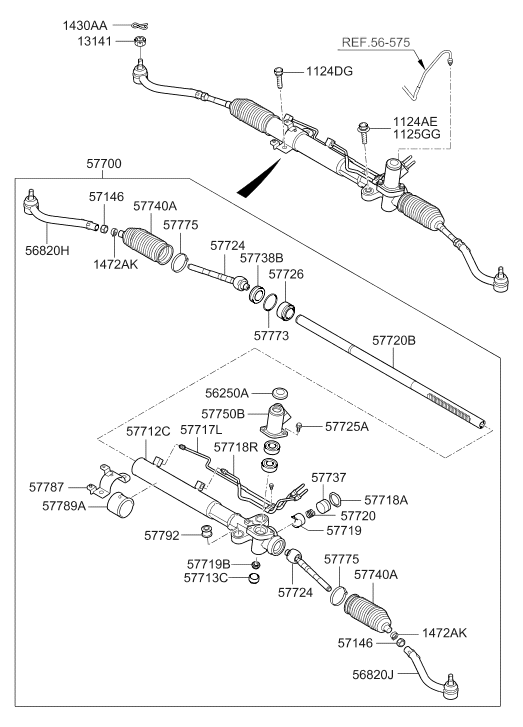 57712-3J002 Hyundai R/Housing Assembly