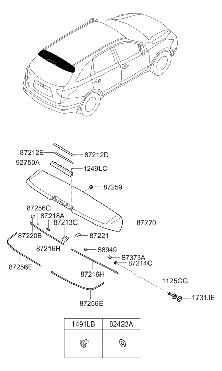 Hyundai 87756-3J000 Clip 87756-3J000 Hyundai Clip