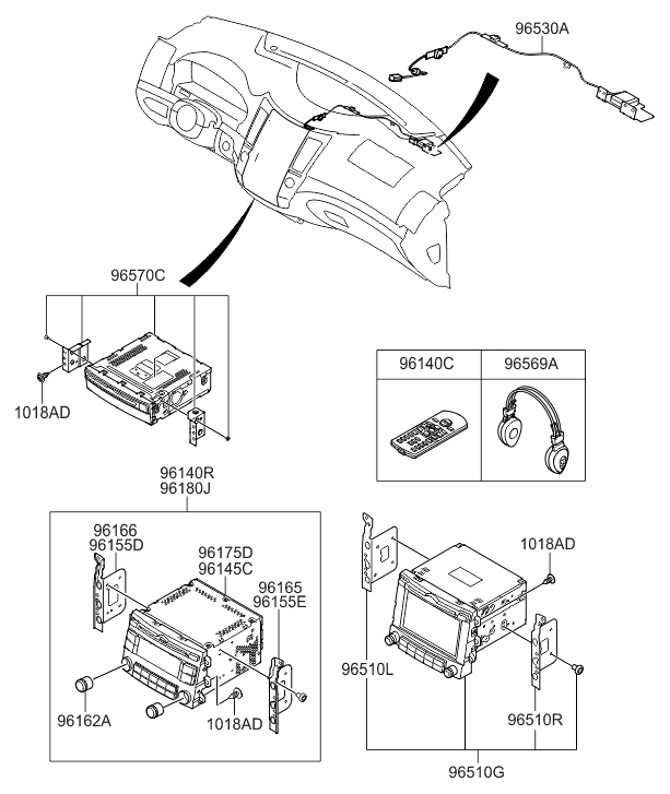 Hyundai 96569-0W500 Remocon Assembly 96569-0W500 Hyundai Remocon Assembly
